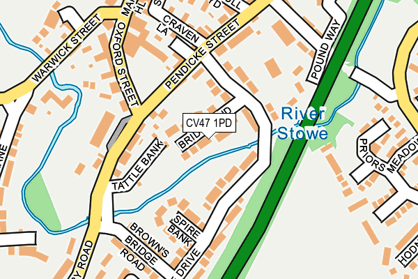 CV47 1PD map - OS OpenMap – Local (Ordnance Survey) CV47 1PD map - OS OpenMap – Local (Ordnance Survey)