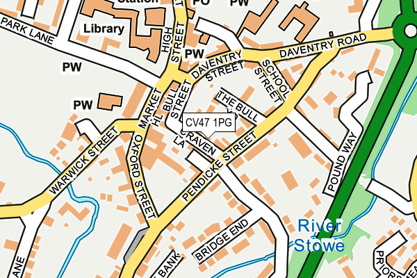 CV47 1PG map - OS OpenMap – Local (Ordnance Survey)