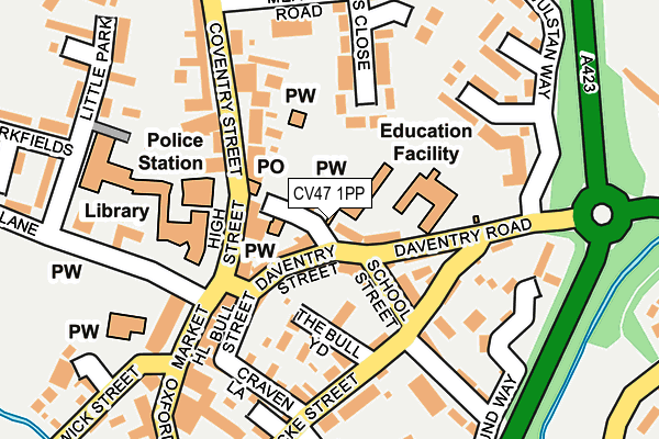 CV47 1PP map - OS OpenMap – Local (Ordnance Survey) CV47 1PP map - OS OpenMap – Local (Ordnance Survey)