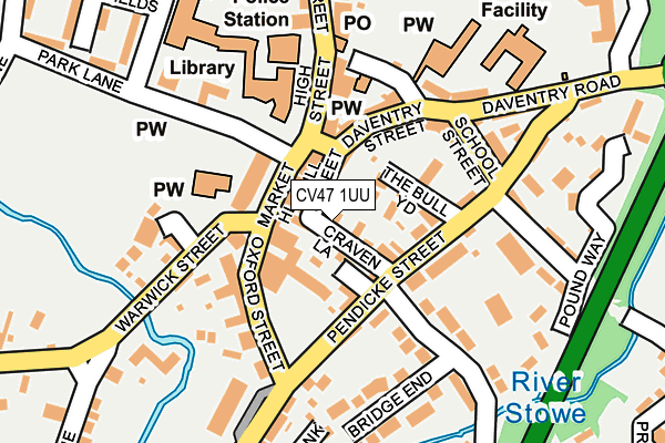 CV47 1UU map - OS OpenMap – Local (Ordnance Survey) CV47 1UU map - OS OpenMap – Local (Ordnance Survey)