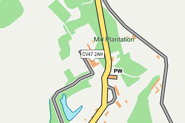 CV47 2AH map - OS OpenMap – Local (Ordnance Survey) CV47 2AH map - OS OpenMap – Local (Ordnance Survey)