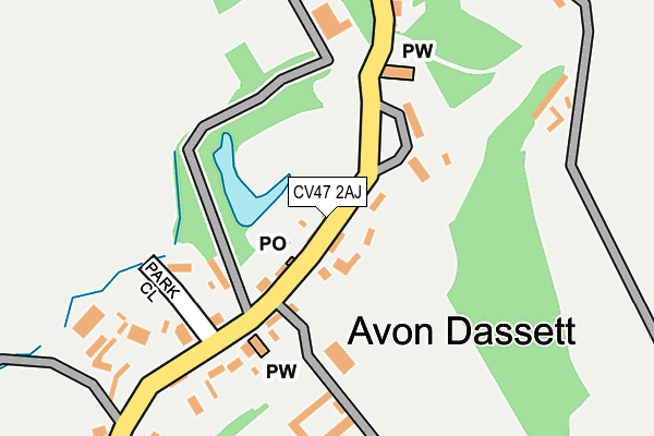 CV47 2AJ map - OS OpenMap – Local (Ordnance Survey) CV47 2AJ map - OS OpenMap – Local (Ordnance Survey)