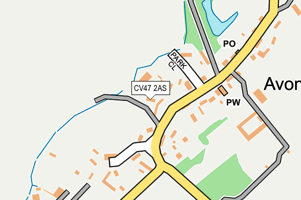 CV47 2AS map - OS OpenMap – Local (Ordnance Survey) CV47 2AS map - OS OpenMap – Local (Ordnance Survey)