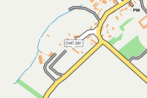 CV47 2AY map - OS OpenMap – Local (Ordnance Survey) CV47 2AY map - OS OpenMap – Local (Ordnance Survey)