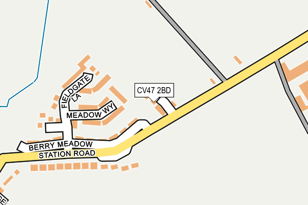 CV47 2BD map - OS OpenMap – Local (Ordnance Survey) CV47 2BD map - OS OpenMap – Local (Ordnance Survey)