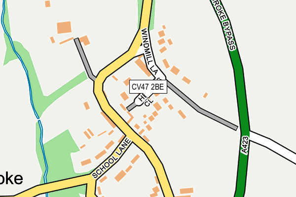 CV47 2BE map - OS OpenMap – Local (Ordnance Survey) CV47 2BE map - OS OpenMap – Local (Ordnance Survey)