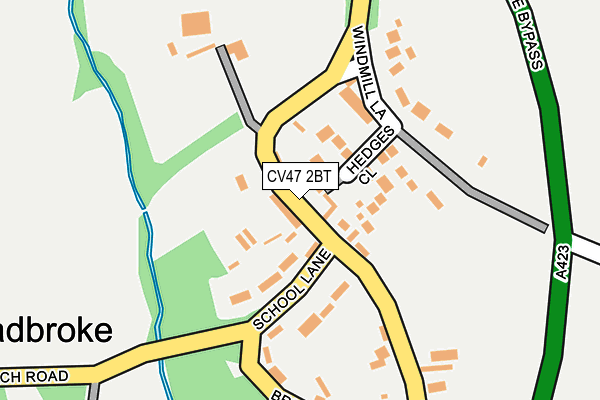 CV47 2BT map - OS OpenMap – Local (Ordnance Survey) CV47 2BT map - OS OpenMap – Local (Ordnance Survey)