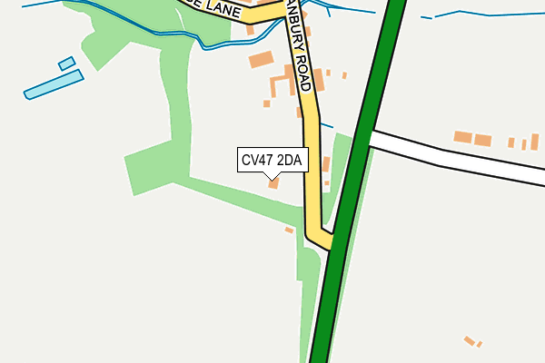 CV47 2DA map - OS OpenMap – Local (Ordnance Survey) CV47 2DA map - OS OpenMap – Local (Ordnance Survey)