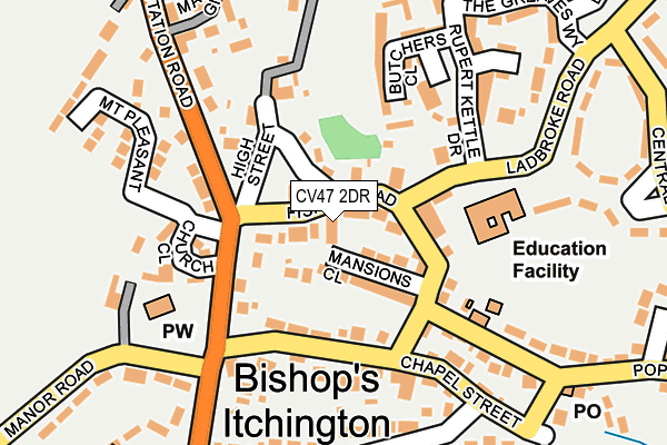 CV47 2DR map - OS OpenMap – Local (Ordnance Survey) CV47 2DR map - OS OpenMap – Local (Ordnance Survey)