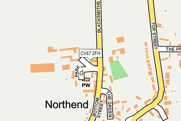 CV47 2FH map - OS OpenMap – Local (Ordnance Survey) CV47 2FH map - OS OpenMap – Local (Ordnance Survey)
