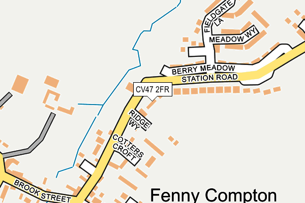 CV47 2FR map - OS OpenMap – Local (Ordnance Survey) CV47 2FR map - OS OpenMap – Local (Ordnance Survey)