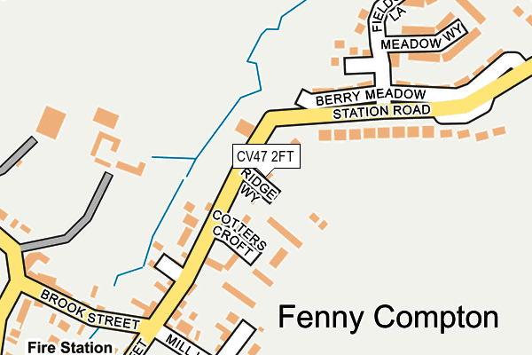 CV47 2FT map - OS OpenMap – Local (Ordnance Survey) CV47 2FT map - OS OpenMap – Local (Ordnance Survey)
