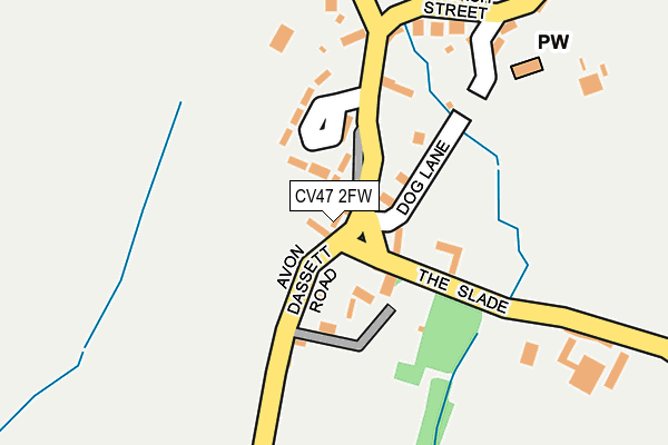 CV47 2FW map - OS OpenMap – Local (Ordnance Survey) CV47 2FW map - OS OpenMap – Local (Ordnance Survey)