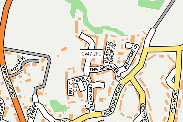 CV47 2PU map - OS OpenMap – Local (Ordnance Survey) CV47 2PU map - OS OpenMap – Local (Ordnance Survey)