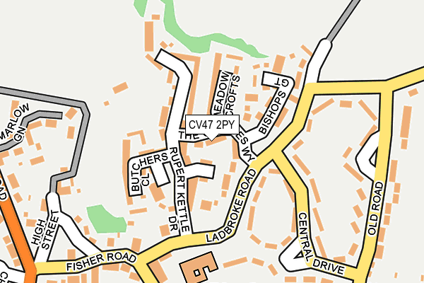 CV47 2PY map - OS OpenMap – Local (Ordnance Survey) CV47 2PY map - OS OpenMap – Local (Ordnance Survey)