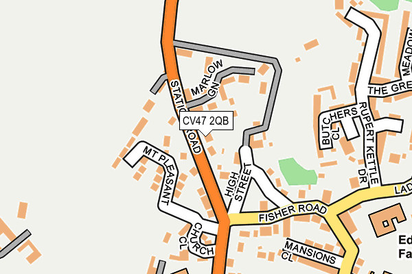CV47 2QB map - OS OpenMap – Local (Ordnance Survey) CV47 2QB map - OS OpenMap – Local (Ordnance Survey)