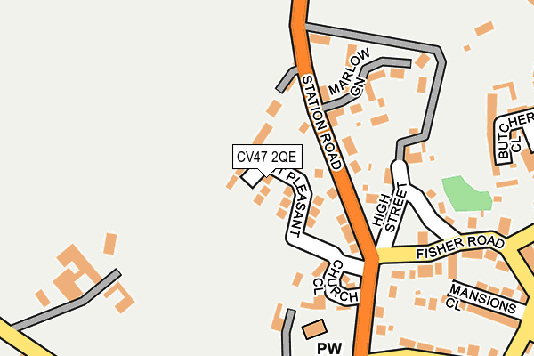 CV47 2QE map - OS OpenMap – Local (Ordnance Survey) CV47 2QE map - OS OpenMap – Local (Ordnance Survey)