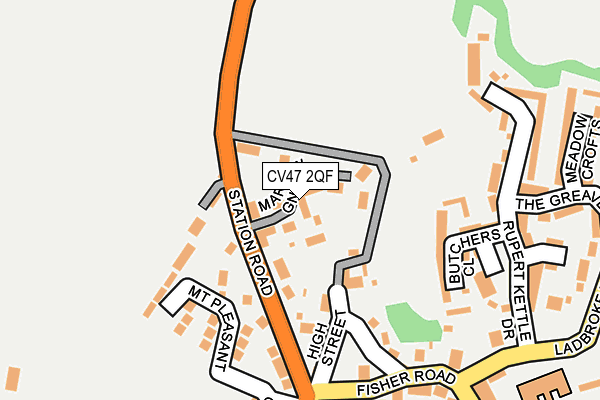 CV47 2QF map - OS OpenMap – Local (Ordnance Survey) CV47 2QF map - OS OpenMap – Local (Ordnance Survey)