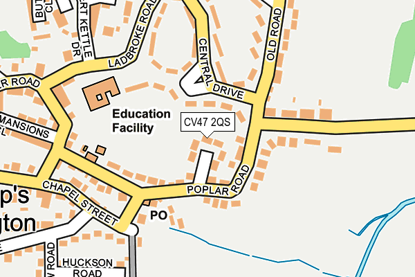 CV47 2QS map - OS OpenMap – Local (Ordnance Survey) CV47 2QS map - OS OpenMap – Local (Ordnance Survey)