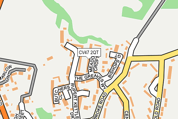 CV47 2QT map - OS OpenMap – Local (Ordnance Survey) CV47 2QT map - OS OpenMap – Local (Ordnance Survey)