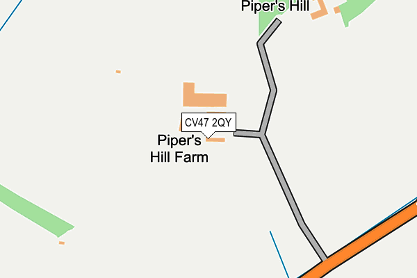 CV47 2QY map - OS OpenMap – Local (Ordnance Survey) CV47 2QY map - OS OpenMap – Local (Ordnance Survey)