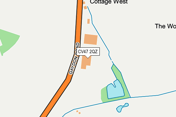 CV47 2QZ map - OS OpenMap – Local (Ordnance Survey) CV47 2QZ map - OS OpenMap – Local (Ordnance Survey)