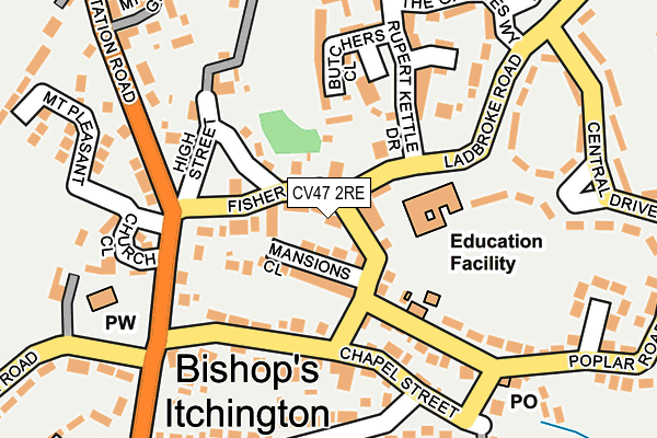 CV47 2RE map - OS OpenMap – Local (Ordnance Survey) CV47 2RE map - OS OpenMap – Local (Ordnance Survey)
