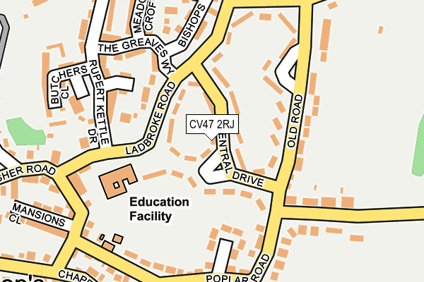 CV47 2RJ map - OS OpenMap – Local (Ordnance Survey) CV47 2RJ map - OS OpenMap – Local (Ordnance Survey)