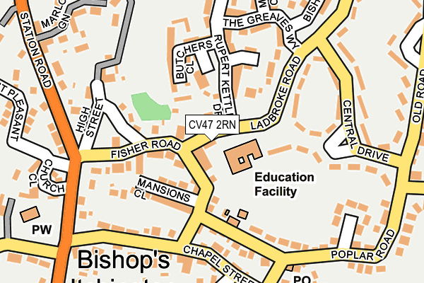 CV47 2RN map - OS OpenMap – Local (Ordnance Survey) CV47 2RN map - OS OpenMap – Local (Ordnance Survey)