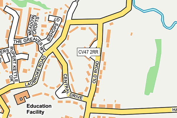 CV47 2RR map - OS OpenMap – Local (Ordnance Survey) CV47 2RR map - OS OpenMap – Local (Ordnance Survey)