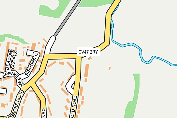 CV47 2RY map - OS OpenMap – Local (Ordnance Survey) CV47 2RY map - OS OpenMap – Local (Ordnance Survey)