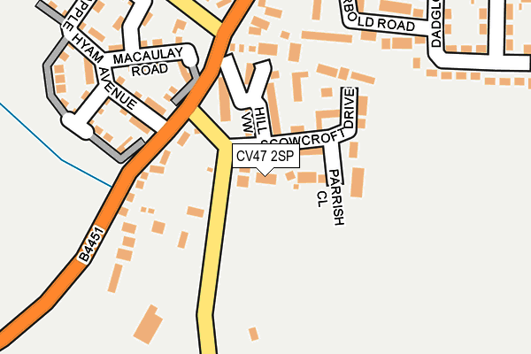 CV47 2SP map - OS OpenMap – Local (Ordnance Survey) CV47 2SP map - OS OpenMap – Local (Ordnance Survey)