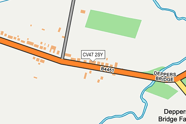 CV47 2SY map - OS OpenMap – Local (Ordnance Survey) CV47 2SY map - OS OpenMap – Local (Ordnance Survey)