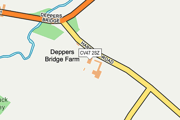 CV47 2SZ map - OS OpenMap – Local (Ordnance Survey) CV47 2SZ map - OS OpenMap – Local (Ordnance Survey)