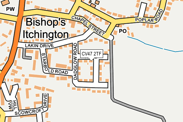 CV47 2TF map - OS OpenMap – Local (Ordnance Survey) CV47 2TF map - OS OpenMap – Local (Ordnance Survey)