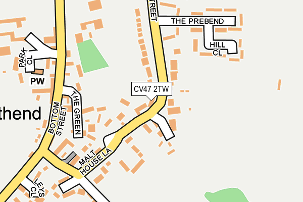 CV47 2TW map - OS OpenMap – Local (Ordnance Survey) CV47 2TW map - OS OpenMap – Local (Ordnance Survey)