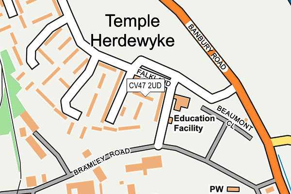 CV47 2UD map - OS OpenMap – Local (Ordnance Survey) CV47 2UD map - OS OpenMap – Local (Ordnance Survey)