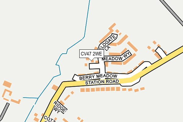 CV47 2WE map - OS OpenMap – Local (Ordnance Survey) CV47 2WE map - OS OpenMap – Local (Ordnance Survey)