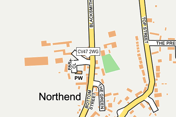 CV47 2WG map - OS OpenMap – Local (Ordnance Survey) CV47 2WG map - OS OpenMap – Local (Ordnance Survey)