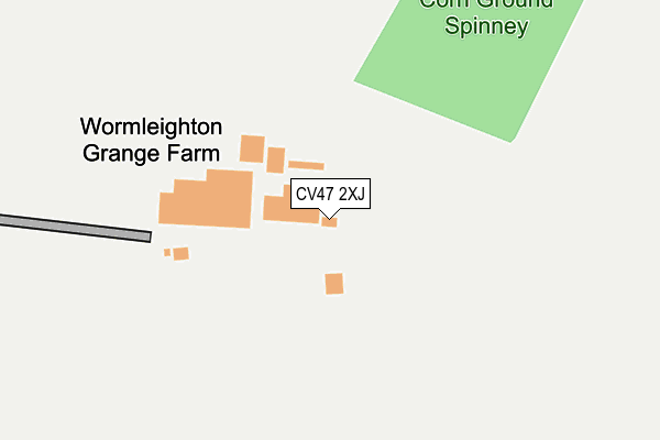 CV47 2XJ map - OS OpenMap – Local (Ordnance Survey)
