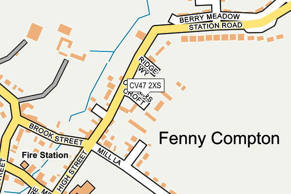 CV47 2XS map - OS OpenMap – Local (Ordnance Survey) CV47 2XS map - OS OpenMap – Local (Ordnance Survey)