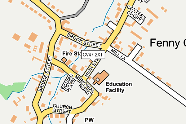 CV47 2XT map - OS OpenMap – Local (Ordnance Survey) CV47 2XT map - OS OpenMap – Local (Ordnance Survey)