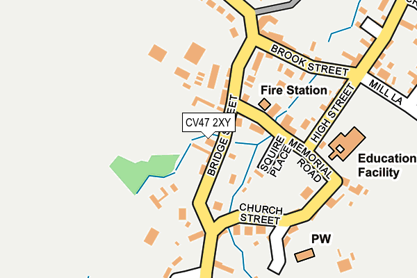 CV47 2XY map - OS OpenMap – Local (Ordnance Survey) CV47 2XY map - OS OpenMap – Local (Ordnance Survey)