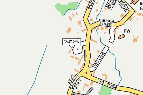 CV47 2YA map - OS OpenMap – Local (Ordnance Survey) CV47 2YA map - OS OpenMap – Local (Ordnance Survey)