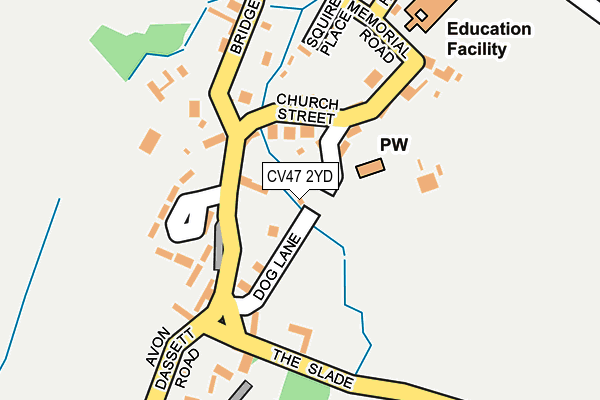 CV47 2YD map - OS OpenMap – Local (Ordnance Survey) CV47 2YD map - OS OpenMap – Local (Ordnance Survey)
