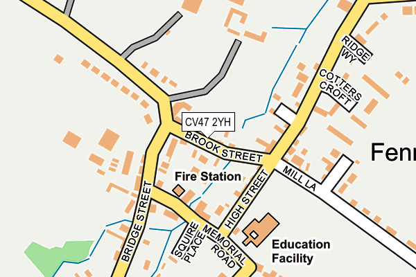 CV47 2YH map - OS OpenMap – Local (Ordnance Survey) CV47 2YH map - OS OpenMap – Local (Ordnance Survey)