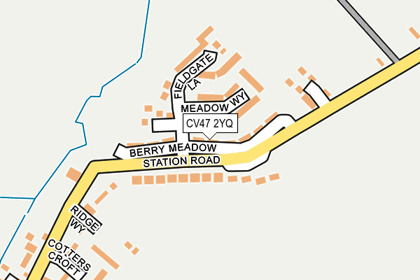 CV47 2YQ map - OS OpenMap – Local (Ordnance Survey) CV47 2YQ map - OS OpenMap – Local (Ordnance Survey)