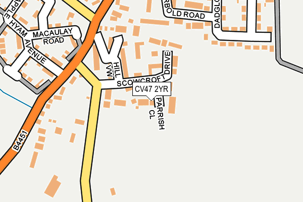CV47 2YR map - OS OpenMap – Local (Ordnance Survey) CV47 2YR map - OS OpenMap – Local (Ordnance Survey)