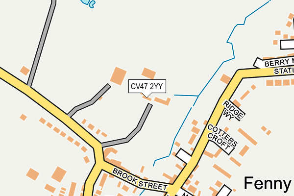 CV47 2YY map - OS OpenMap – Local (Ordnance Survey) CV47 2YY map - OS OpenMap – Local (Ordnance Survey)