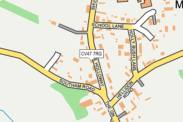CV47 7RG map - OS OpenMap – Local (Ordnance Survey) CV47 7RG map - OS OpenMap – Local (Ordnance Survey)